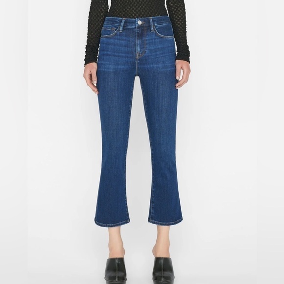 FRAME Denim Le Crop Mini Boot Bootcut Jean - Picture 1 of 7